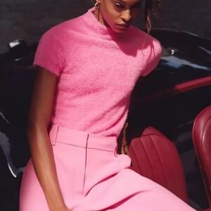 NWT Anthropologie Maeve pink Tee XL